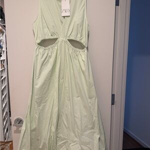 Zara Mint Green Sleeveless Dress (NWT)